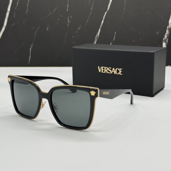 NEW VERSACE VE2278D GB1/87 BLACK WOMEN SUNGLASSES MOD 2278D  display picture 2